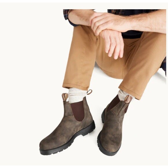 Blundstone Ankle Boots Comfort for Men - Brown, Size US 10  (585-BROWN-RUSTIC) - Picture 1 of 16